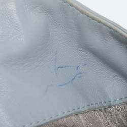 Pre Owned Dior Light Blue Cannage Stitched Leather Lady Dior Hobo