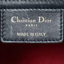Pre Owned Dior Black Cannage Leather Large Lady Dior Tote