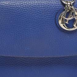 Pre Owned Dior Blue Leather Mini Be Dior Top Handle Bag