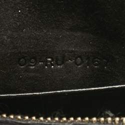 Pre Owned Dior Black Leather D Bee Wallet On Chain