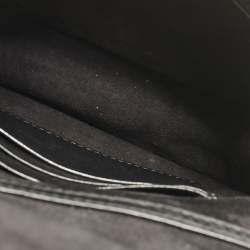 Pre Owned Dior Black Leather D Bee Wallet On Chain