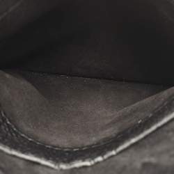 Pre Owned Dior Black Leather D Bee Wallet On Chain