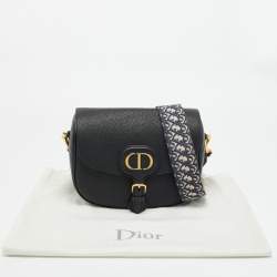 Pre Owned Dior Black Leather Large Bobby Shoulder Bag