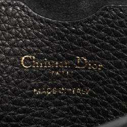 Pre Owned Dior Black Leather Large Bobby Shoulder Bag