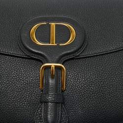 Pre Owned Dior Black Leather Large Bobby Shoulder Bag