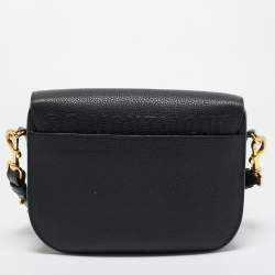 Pre Owned Dior Black Leather Large Bobby Shoulder Bag