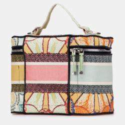 Pre Owned Dior Pink Embroidered Canvas Dior In Lights Dior travel Vanity Case