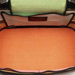 Pre Owned Dior Pink Embroidered Canvas Dior In Lights Dior travel Vanity Case