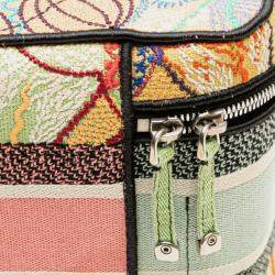 Pre Owned Dior Pink Embroidered Canvas Dior In Lights Dior travel Vanity Case