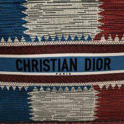 مملوكة مسبقًا Dior Blue Large Canvas French Flag Book Tote