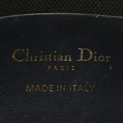 Pre Owned Dior Blue Oblique Canvas 30 Montaigne Chain Pouch