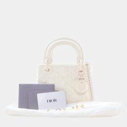 Pre Owned Dior Mini Calfskin Ultramatte Lady Dior
