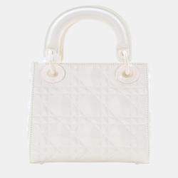 Pre Owned Dior Mini Calfskin Ultramatte Lady Dior