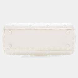 Pre Owned Dior Mini Calfskin Ultramatte Lady Dior