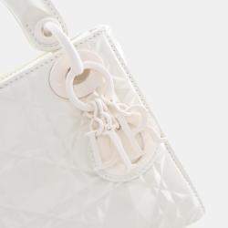 Pre Owned Dior Mini Calfskin Ultramatte Lady Dior