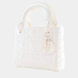 Pre Owned Dior Mini Calfskin Ultramatte Lady Dior