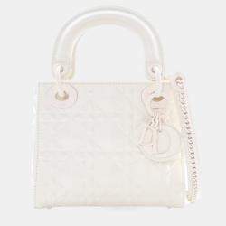 Pre Owned Dior Mini Calfskin Ultramatte Lady Dior