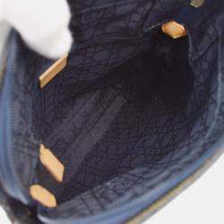 Pre Owned Christian Dior Malice Blue Denim Backpack