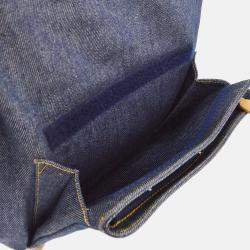 Pre Owned Christian Dior Malice Blue Denim Backpack