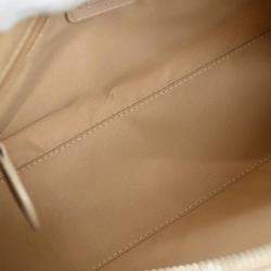 Pre Owned Christian Dior Beige PVC Romanttic Trotter Handbag