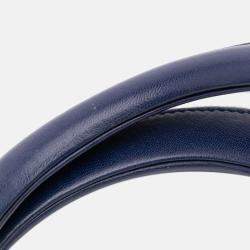 Pre Owned Dior Blue Large Lambskin Cannage Lady Dior