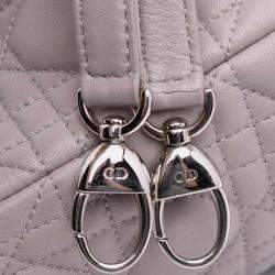 Pre Owned Dior Purple Medium Lambskin Cannage Lady Dior