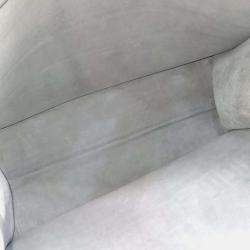 Pre Owned Dior Grey Leather Christian Dior Leather Book Tote Bag