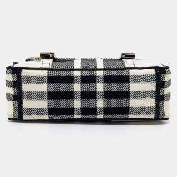 Pre Owned Dior Black White Fabric  Camp Bag Small