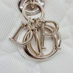 Pre Owned Dior White Fabric Lady D-JOY Medium