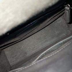 Pre Owned Dior Black Leather Ultramatte Lady Bag Small