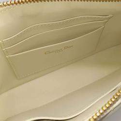 Pre Owned Dior White Leather Miss Dior Midi Mini Bag