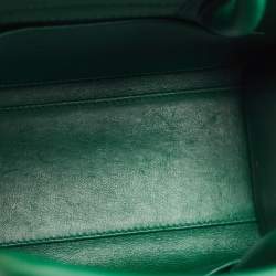 Pre Owned Dior Green Leather Mini Diorever Top Handle Bag