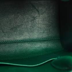 Pre Owned Dior Green Leather Mini Diorever Top Handle Bag