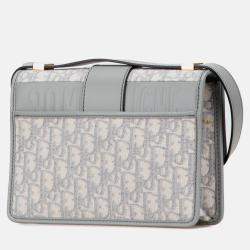 Pre Owned Dior Grey Medium Oblique Canvas 30 Montaigne Bag