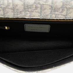 Pre Owned Dior Grey Medium Oblique Canvas 30 Montaigne Bag