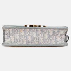 Pre Owned Dior Grey Medium Oblique Canvas 30 Montaigne Bag