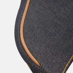 Pre Owned Christian Dior Navy Denim Saddle Handbag