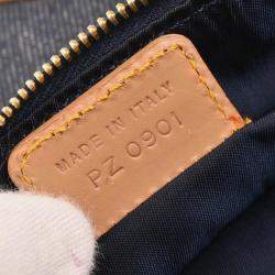 Pre Owned Christian Dior Navy Denim Saddle Handbag