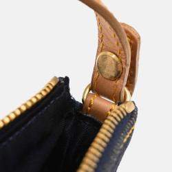 Pre Owned Christian Dior Navy Denim Saddle Handbag