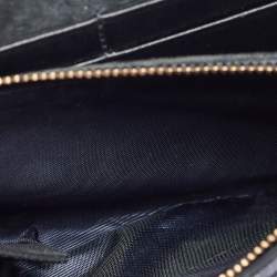 Pre Owned Dior Blue Cannage Denim Studded Diorama Wallet on Chain