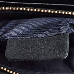 Pre Owned Dior Blue Cannage Denim Studded Diorama Wallet on Chain