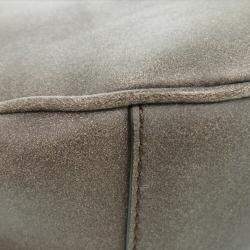 Pre Owned Christian Dior Saddle Shearling Mouton Gray Shoulder Bag