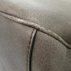 Pre Owned Christian Dior Saddle Shearling Mouton Gray Shoulder Bag