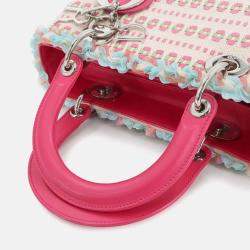 Pre Owned Christian Dior Cannage Lady Medium 2-Way Hand/Shoulder Bag 