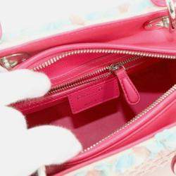 Pre Owned Christian Dior Cannage Lady Medium 2-Way Hand/Shoulder Bag 