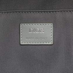Pre Owned Christian Dior Dior Cd Diamond Hit The Road Backpack Gray Coated Canvas Leather