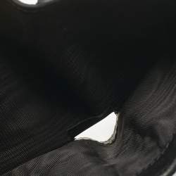 Pre Owned Dior Black Leather Saddle Lotus Wallet