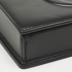 Pre Owned Dior Black Leather CD Signature Clutch