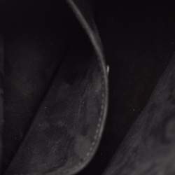 Pre Owned Dior Black/White Cannage Leather Medium Vibe Hobo