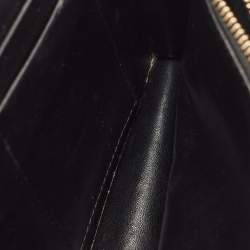 Pre Owned Dior Black Leather Diorama Wallet on Chain